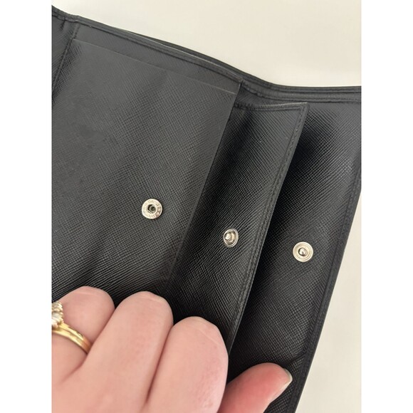 PRADA large saffiano leather wallet Black Triangle Authenticity Card - Picture 14 of 16
